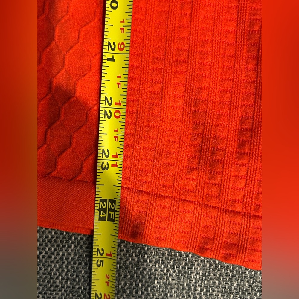 Athleta Women's Sleeveless Textured Yoga Stretchy Top Orange Women’s Size M - Picture 12 of 14